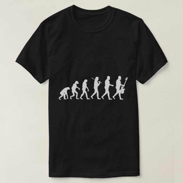 Bass guitar evolution Classic T-Shirt (Design framsida)