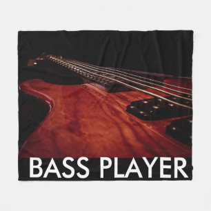 Bass Guitar Flebit Blankett Fleecefilt
