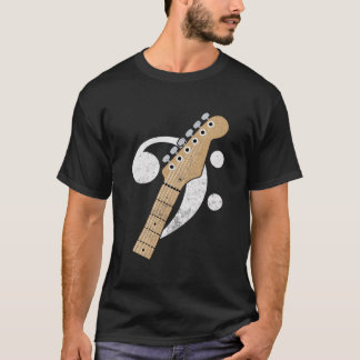 Bass Guitar Headstock Baid och Bass Player T Shirt
