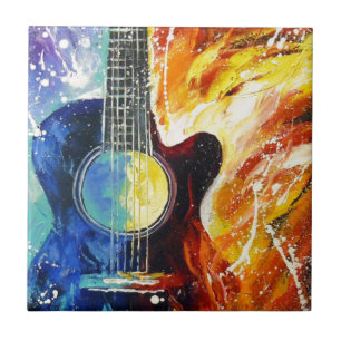 Bass guitar kakelplatta