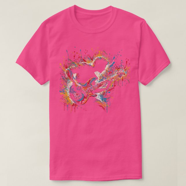 Bass Guitar Player 3 T Shirt (Design framsida)