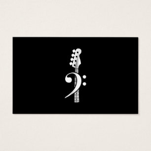 Bass Guitar Player - Bass Guitar Musician Visitkort