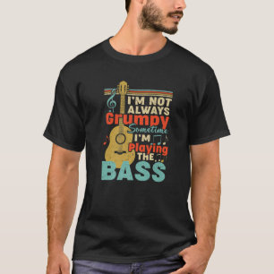Bass Guitar Player Funny Retro Music Guitars-gåvor T Shirt