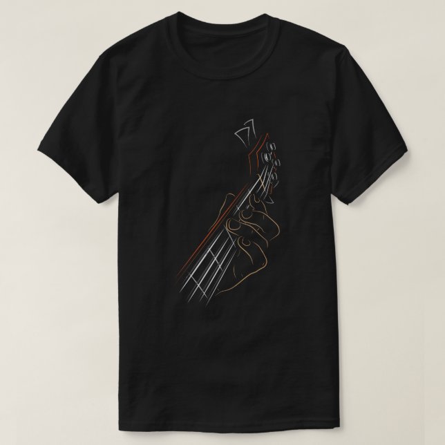 Bass Guitar Player Music Guitarist Musician Sten T Shirt (Design framsida)