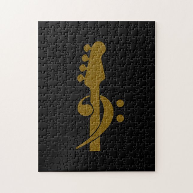 Bass Guitar Player Music Pussel (Vertikal)