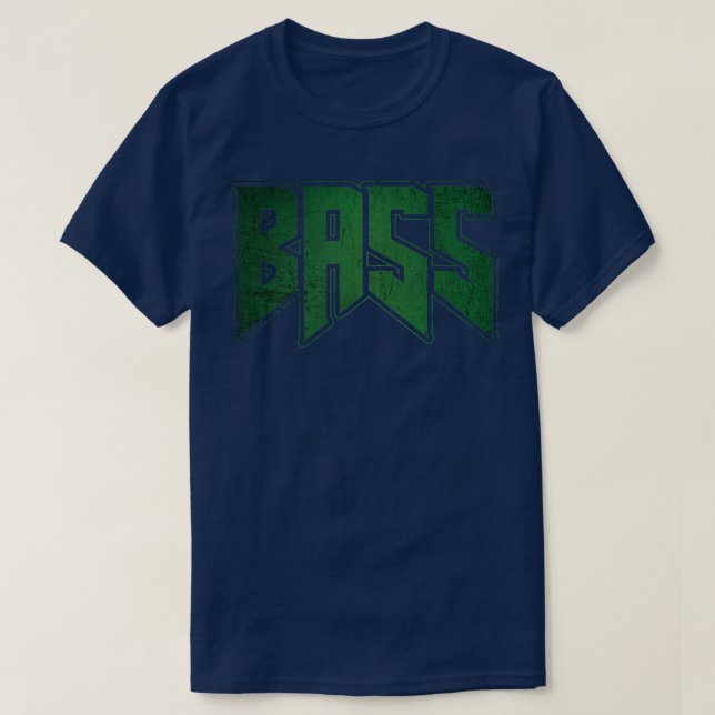 Bass Guitar Player RockHeavy MetalGrunge Band 100 T Shirt (Design framsida)