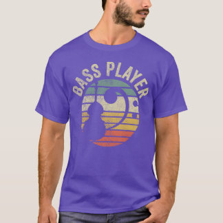 Bass Guitar Player Vintage Bass Clef Bassist Gift  T Shirt