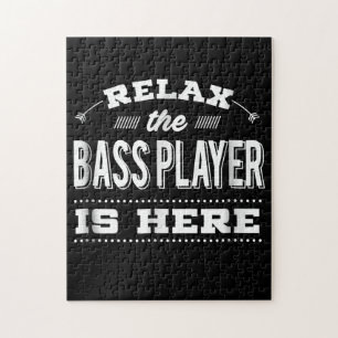 Bass Guitar Slappna av Player är här Pussel