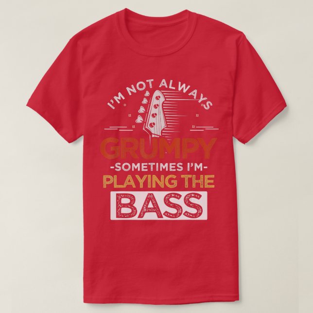 Bass Guitar T Shirt (Design framsida)