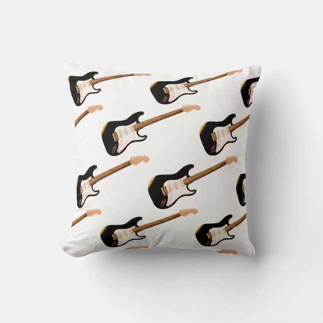 Bass Guitar Throw Cushion Kudde (Framsida)