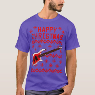 Bass Guitar Ugly jul Bassistance Musician T Shirt