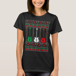 Bass Guitar Ugly jul Sweater Guitar Player X T Shirt