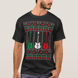 Bass Guitar Ugly jul Sweater Guitar Player X T Shirt