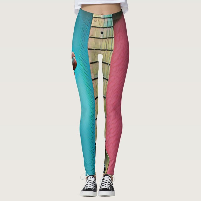 Bass guitarist-gåvor leggings (Framsida)