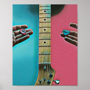 Bass guitarist-gåvor poster