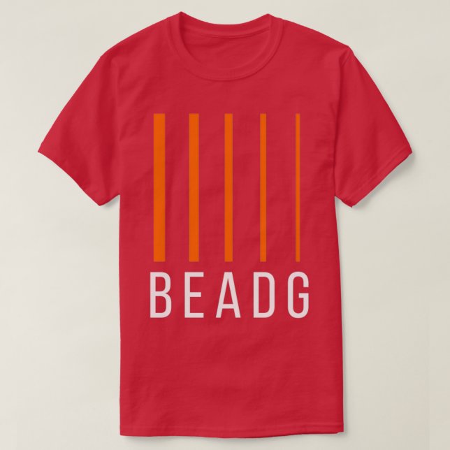 Bass Guitarist Gift BEADG 5 Sträng T Shirt (Design framsida)