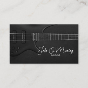 Bass Guitarist Guitar Bassistance Visitkort