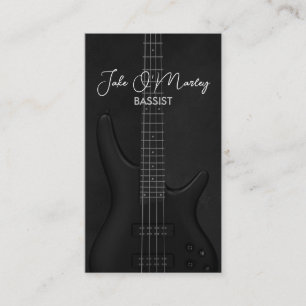 Bass Guitarist Guitar Bassistance Visitkort
