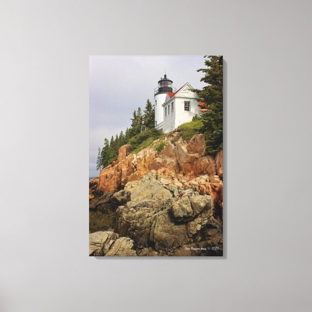 Bass Harbor Head Light Station Canvastryck (Framsida)