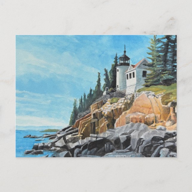 Bass Harbor Lighthouse Vykort (Framsida)