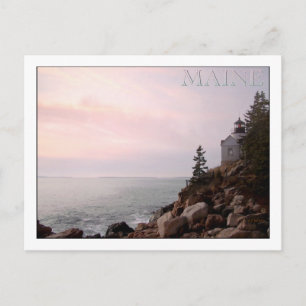 Bass Harbour Head Light, MAINE Vykort