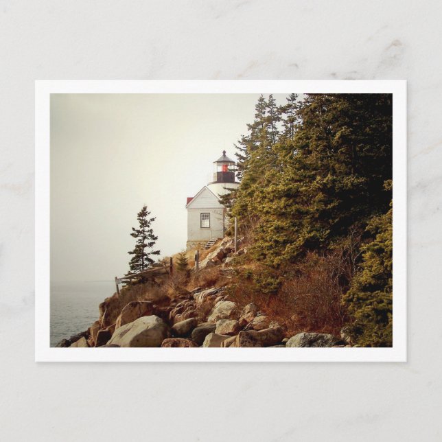 Bass Harbour Head Light Vykort (Framsida)