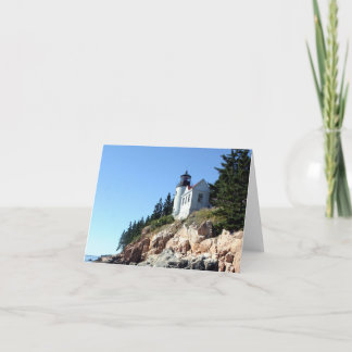 Bass Harbour Light Kusten vid Maine Anteckningskort