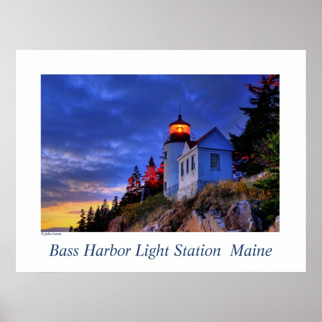 Bass Harbour Light, Maine Poster (Framsidan)
