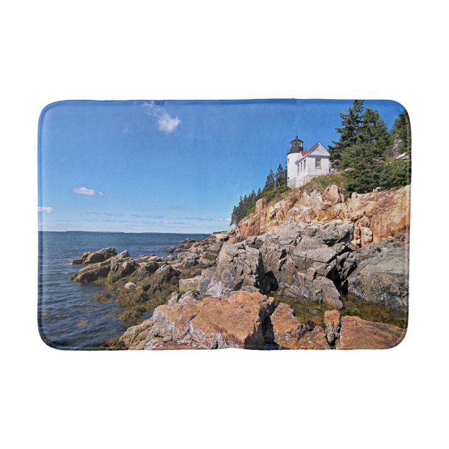 Bass Harbour Lighthouse, Maine Bath Mat Badrumsmatta (Framsidan)