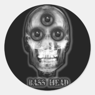 BASS HEAD Dubstep Artist Runt Klistermärke