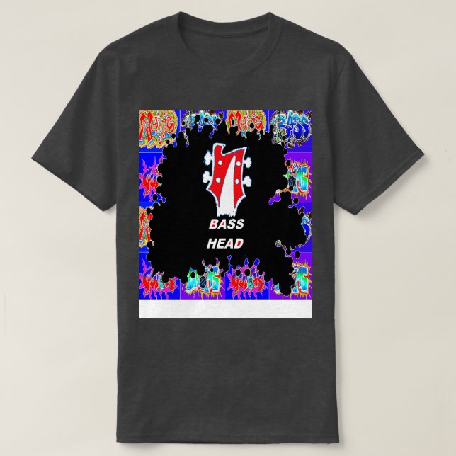 Bass Head T Shirt (Design framsida)