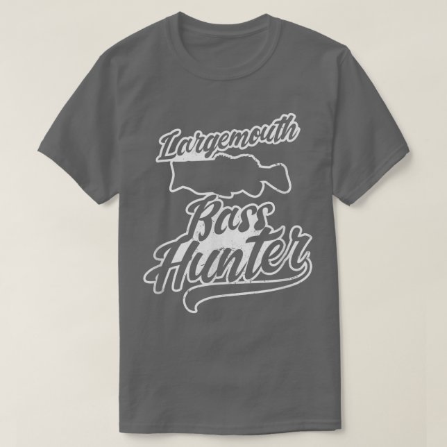 Bass Hunter Design Largemouth Bass Fishing T Shirt (Design framsida)