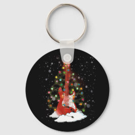 Bass Jubilee Julgran Music Instrument Nyckelring