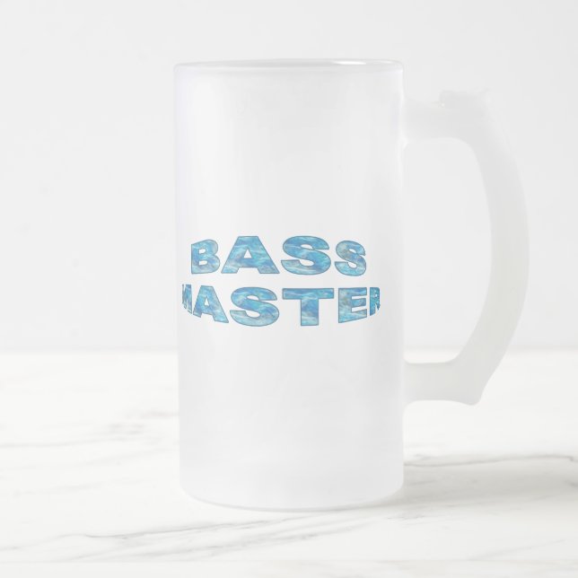 Bass Master FishShirts Frostat Ölglas (Höger)