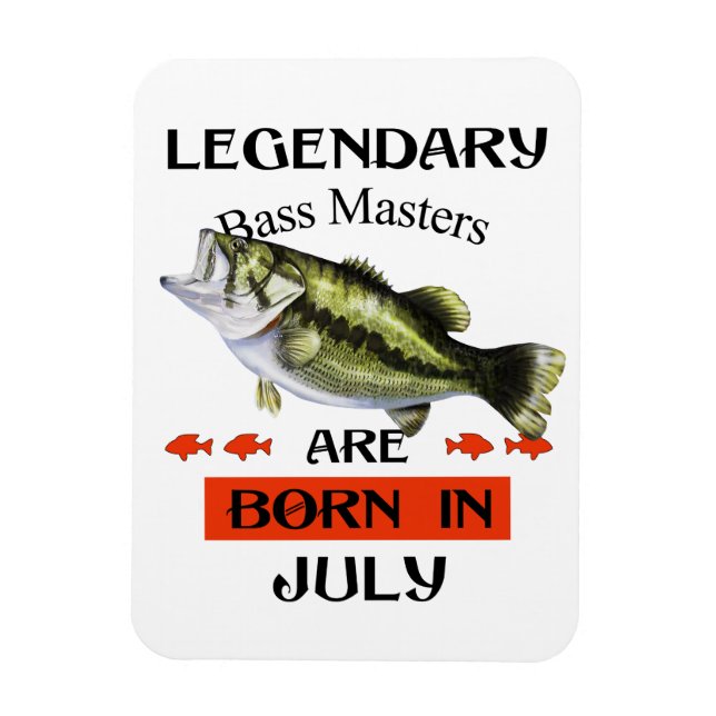 Bass Masters juli Magnet (Vertikal)