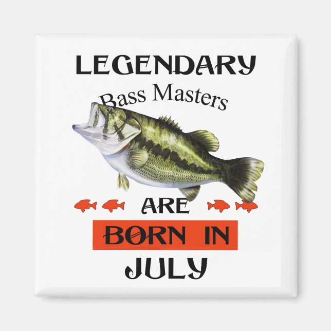 Bass Masters juli Magnet (Framsidan)