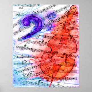 Bass Music Clik Lakan - Skriv ut Poster