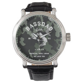 BASS PAPPA NÅGONSIN Fars dag Camouflag Armbandsur