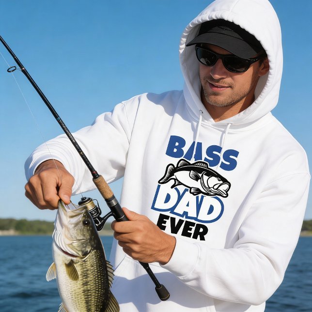 Bass Pappa nånsin Hoodie (bass dad ever hoodie)