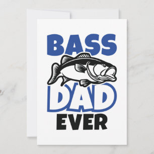 Bass Pappa nånsin Tack Kort