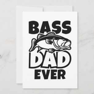 Bass Pappa nånsin Tack Kort