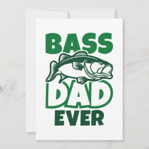 Bass Pappa nånsin Tack Kort