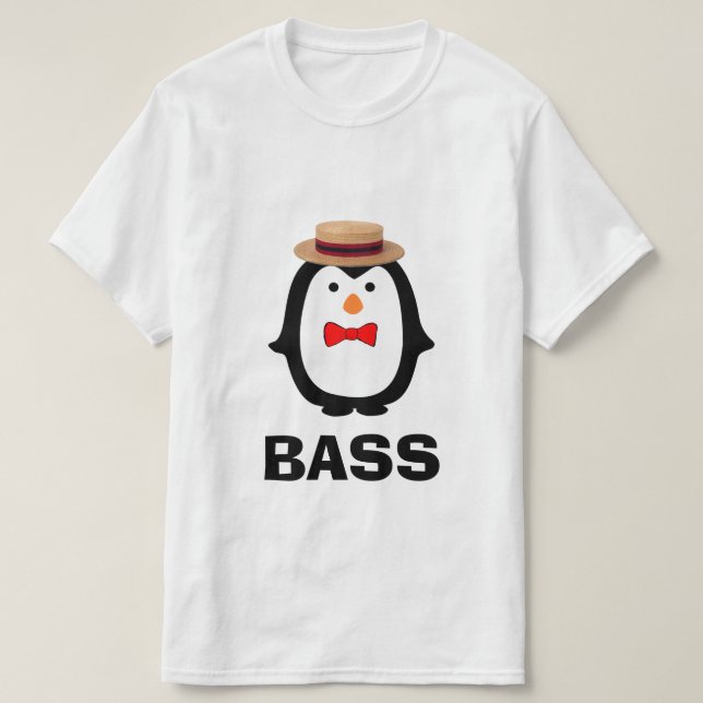 Bass Penguin T-shirt (Design framsida)