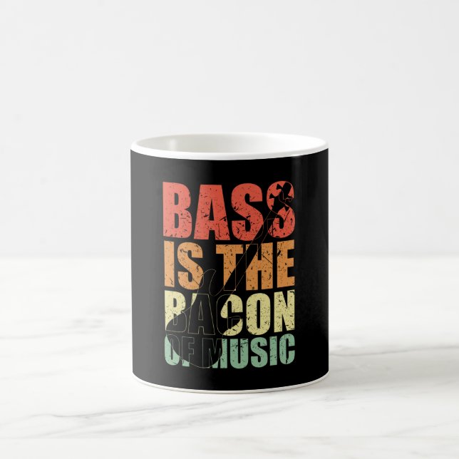 Bass Player BASS ÄR BACON FÖR MUSIC Bass Player Kaffemugg (Center)