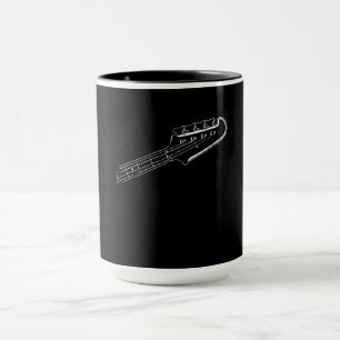 Bass Player Bass Guitar Musical Design Mugg