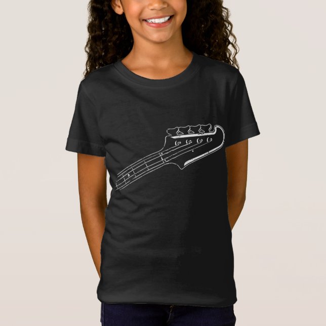 Bass Player Bass Guitar Musical Design T Shirt (Framsida)