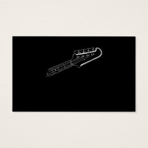 Bass Player Bass Guitar Musical Design Visitkort
