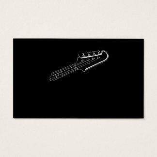 Bass Player Bass Guitar Musical Design Visitkort