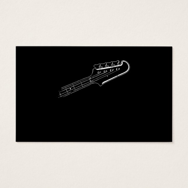 Bass Player Bass Guitar Musical Design Visitkort (Framsida)
