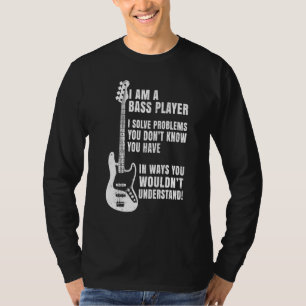Bass Player-definitionsstöd för musiker Guit T Shirt